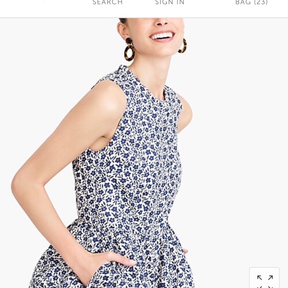J Crew Factory Linen Cotton Shirt Dress (size 10)